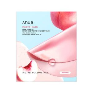 ANUA - [4EA] PEACH 70 NIACIN BRIGHTENING COLLAGEN MASK
