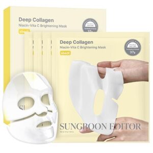 Sungboon Editor - (4EA)Deep Collagen Niacin Vita C Brightening Mask 37g